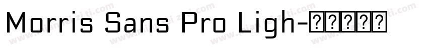 Morris Sans Pro Ligh字体转换